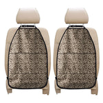 Vintage Coffee Bean Pattern Print Car Seat Organizers