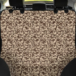 Vintage Coffee Bean Pattern Print Pet Car Back Seat Cover