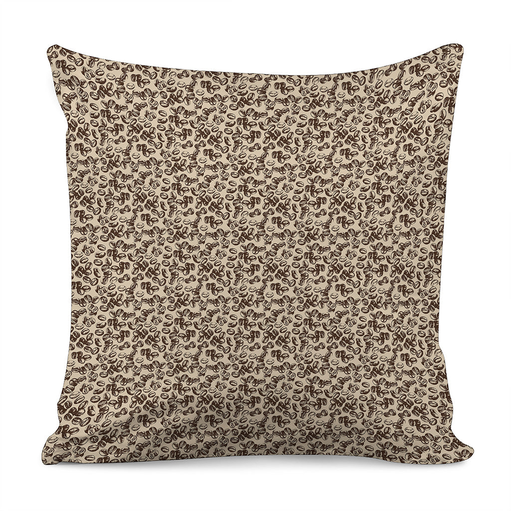 Vintage Coffee Bean Pattern Print Pillow Cover