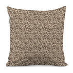 Vintage Coffee Bean Pattern Print Pillow Cover