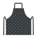 Vintage Crown Pattern Print Apron