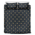 Vintage Crown Pattern Print Duvet Cover Bedding Set