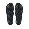 Vintage Crown Pattern Print Flip Flops