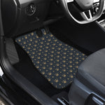 Vintage Crown Pattern Print Front Car Floor Mats