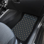 Vintage Crown Pattern Print Front Car Floor Mats