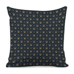 Vintage Crown Pattern Print Pillow Cover
