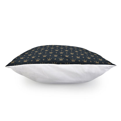 Vintage Crown Pattern Print Pillow Cover