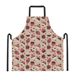 Vintage Cupcake Pattern Print Apron