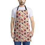 Vintage Cupcake Pattern Print Apron