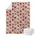 Vintage Cupcake Pattern Print Blanket