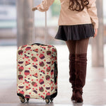 Vintage Cupcake Pattern Print Luggage Cover