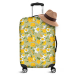 Vintage Daffodil Flower Pattern Print Luggage Cover