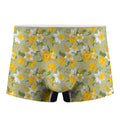 Vintage Daffodil Flower Pattern Print Men's Boxer Briefs
