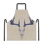 Vintage Deer Skull Print Apron