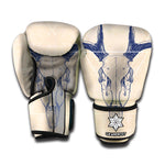 Vintage Deer Skull Print Boxing Gloves