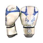Vintage Deer Skull Print Boxing Gloves