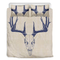Vintage Deer Skull Print Duvet Cover Bedding Set