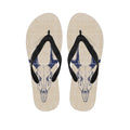 Vintage Deer Skull Print Flip Flops