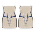 Vintage Deer Skull Print Front Car Floor Mats