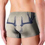 Vintage Deer Skull Print Men's Boxer Briefs