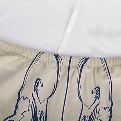 Vintage Deer Skull Print Sofa Cover
