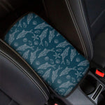 Vintage Dolphins Pattern Print Car Center Console Cover