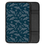 Vintage Dolphins Pattern Print Car Center Console Cover