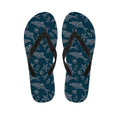 Vintage Dolphins Pattern Print Flip Flops