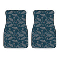 Vintage Dolphins Pattern Print Front Car Floor Mats