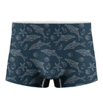 Vintage Dolphins Pattern Print Men's Boxer Briefs