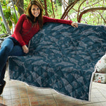 Vintage Dolphins Pattern Print Quilt