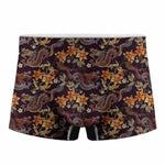 Vintage Dragon Flower Pattern Print Men's Boxer Briefs