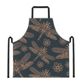 Vintage Dragonfly Pattern Print Apron