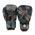 Vintage Dragonfly Pattern Print Boxing Gloves