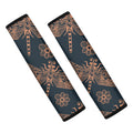Vintage Dragonfly Pattern Print Car Seat Belt Covers