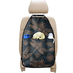 Vintage Dragonfly Pattern Print Car Seat Organizers