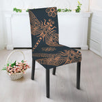 Vintage Dragonfly Pattern Print Dining Chair Slipcover