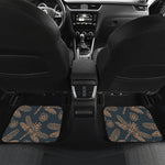 Vintage Dragonfly Pattern Print Front and Back Car Floor Mats