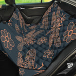 Vintage Dragonfly Pattern Print Pet Car Back Seat Cover