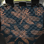 Vintage Dragonfly Pattern Print Pet Car Back Seat Cover