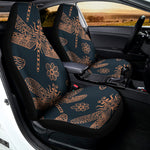 Vintage Dragonfly Pattern Print Universal Fit Car Seat Covers
