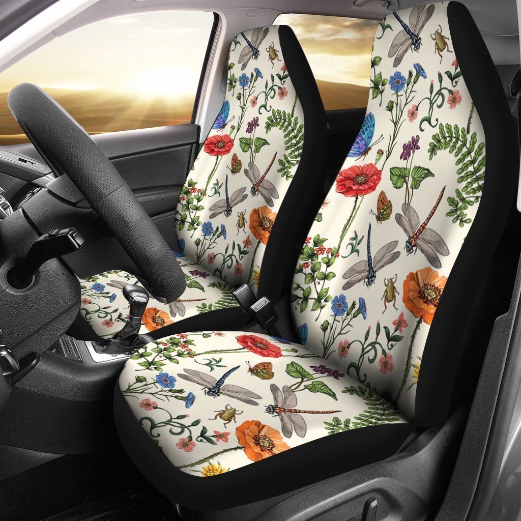 Vintage Dragonfly Universal Fit Car Seat Covers GearFrost