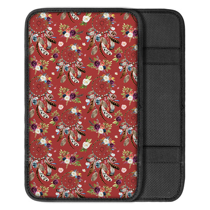 Vintage Dream Catcher Pattern Print Car Center Console Cover