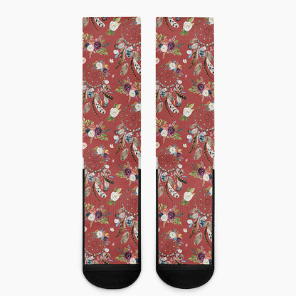 Vintage Dream Catcher Pattern Print Crew Socks