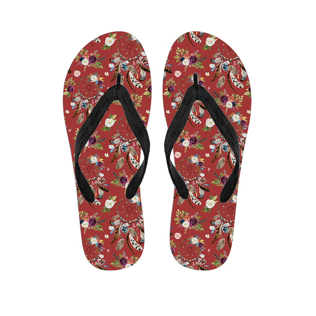 Vintage Dream Catcher Pattern Print Flip Flops