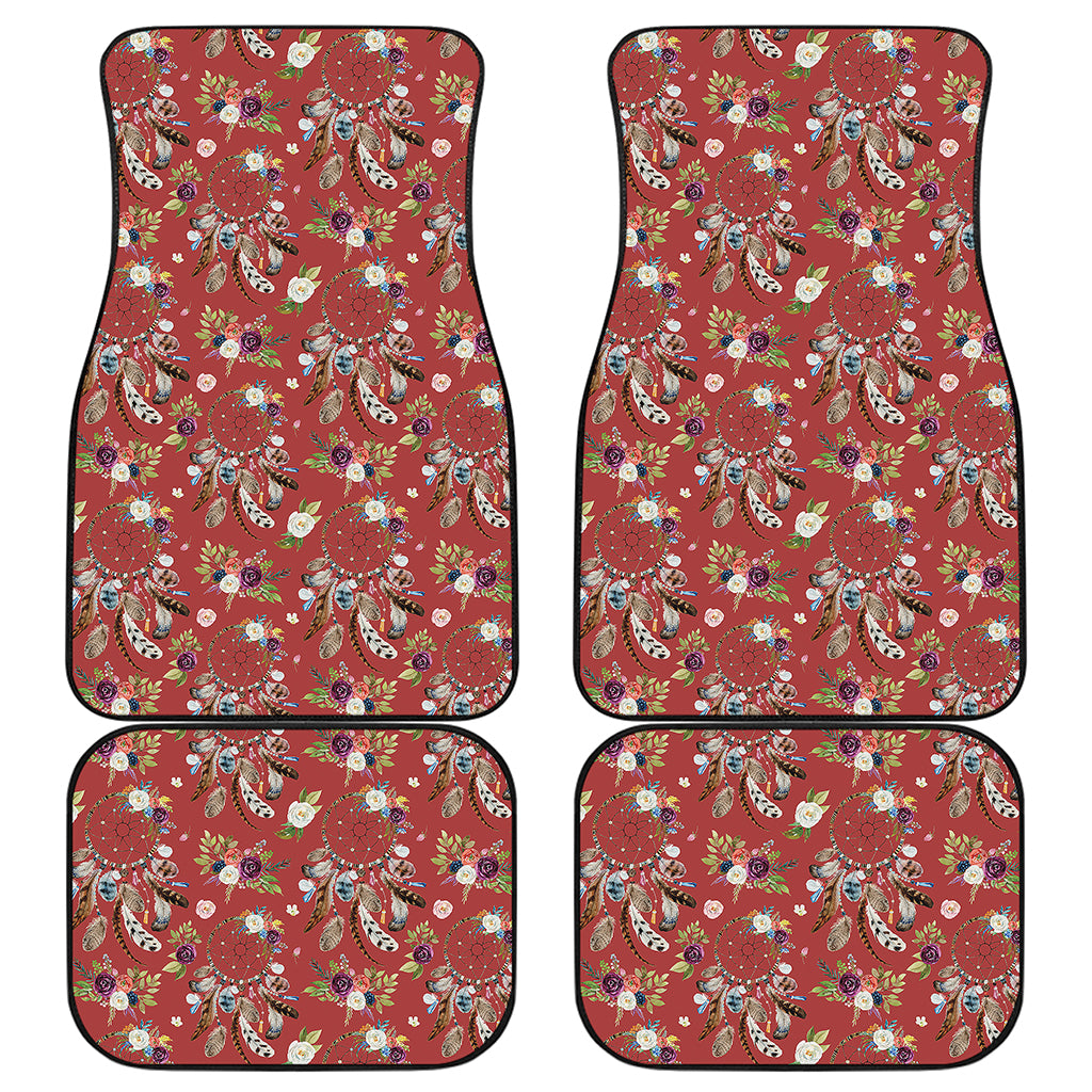 Vintage Dream Catcher Pattern Print Front and Back Car Floor Mats