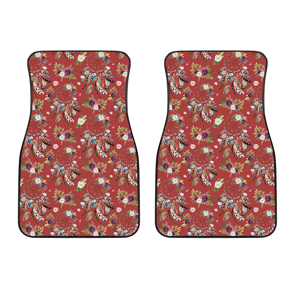 Vintage Dream Catcher Pattern Print Front Car Floor Mats