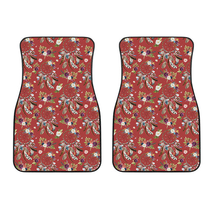 Vintage Dream Catcher Pattern Print Front Car Floor Mats