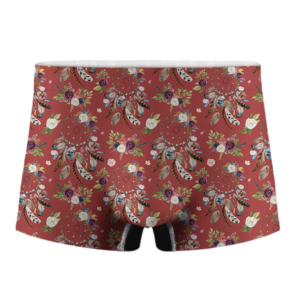 Vintage Dream Catcher Pattern Print Men's Boxer Briefs