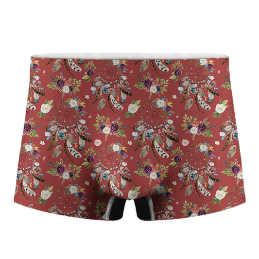 Vintage Dream Catcher Pattern Print Men's Boxer Briefs